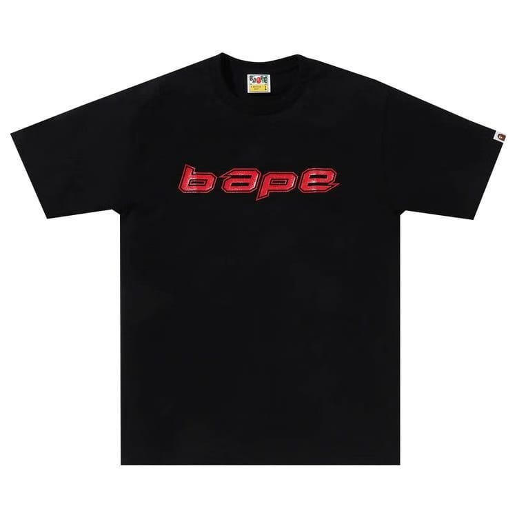 BAPE Silicon Logo T-Shirt Black