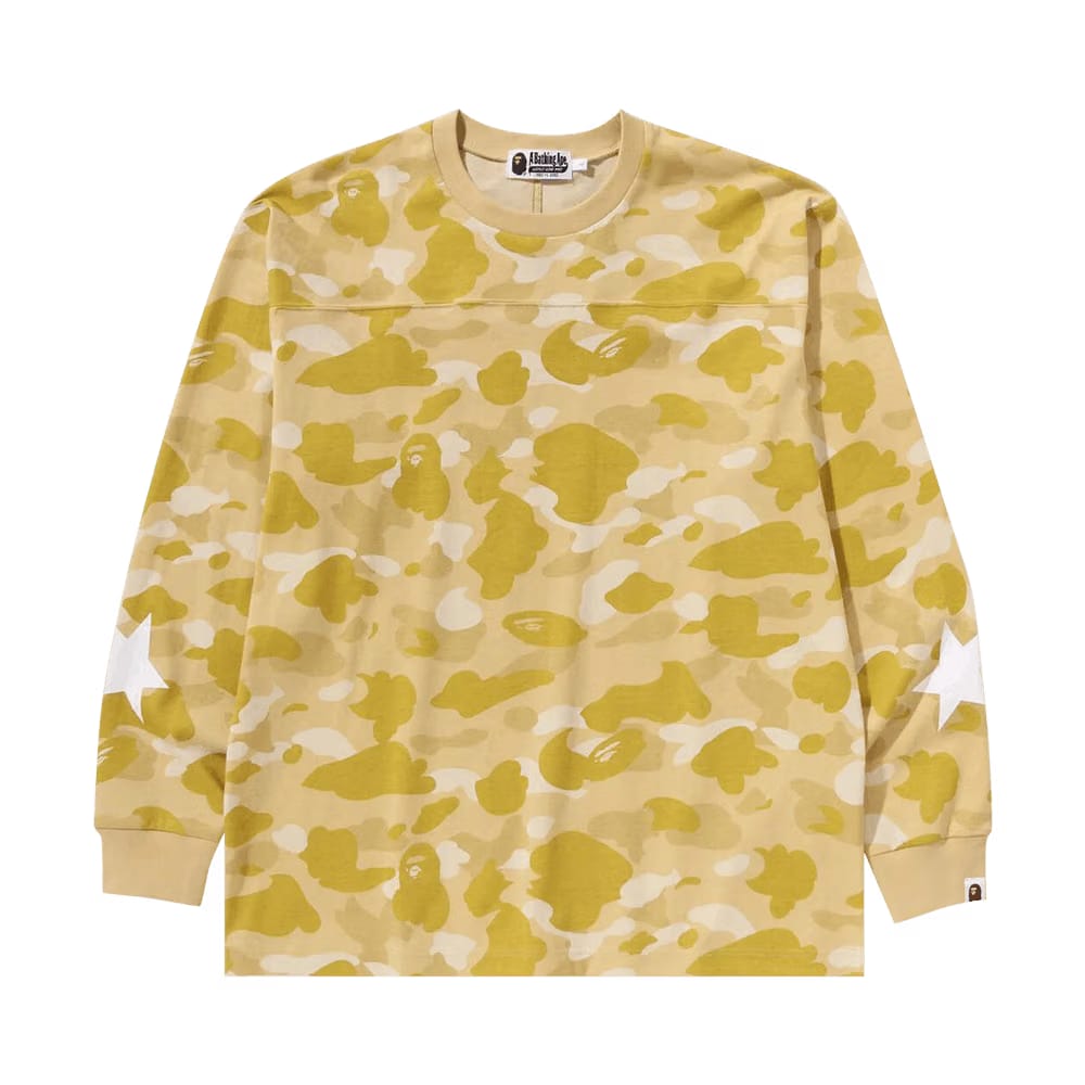 BAPE Color Camo Relaxed Fit Long-Sleeve T-Shirt Yellow