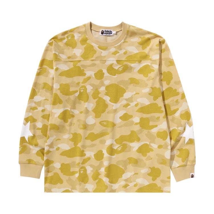 BAPE Color Camo Relaxed Fit Long-Sleeve T-Shirt Yellow