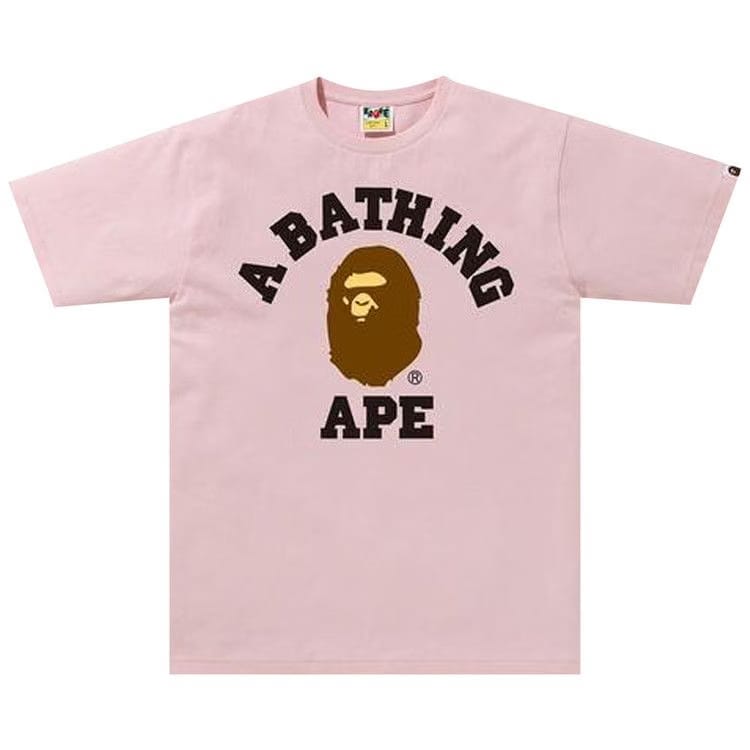 BAPE College T-Shirt Pink