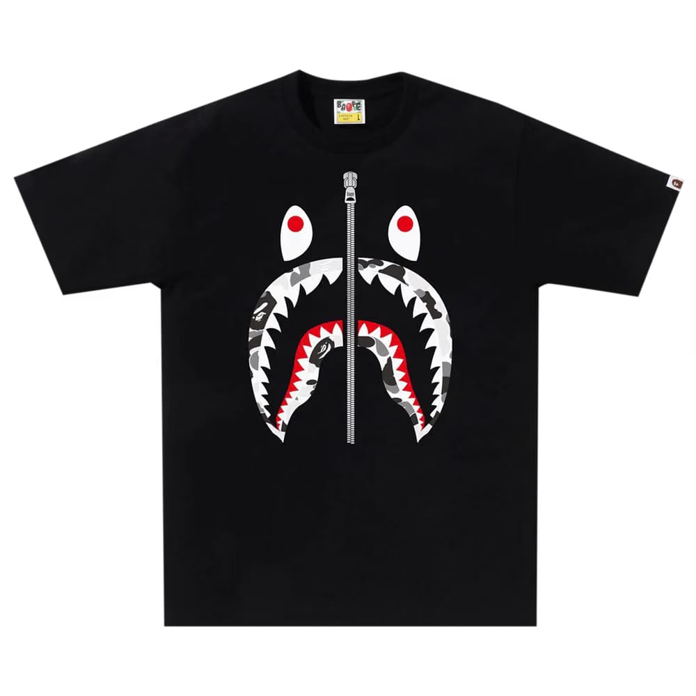 BAPE ABC Camo Shark T-Shirt Black/Grey