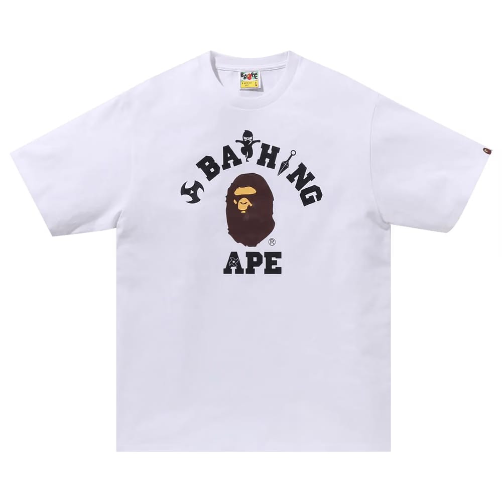BAPE Ninja College T-Shirt White