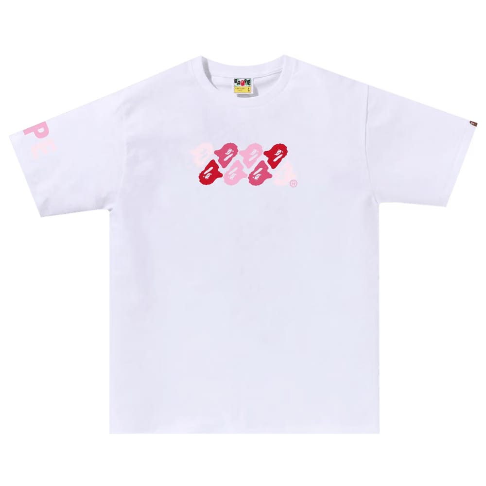 BAPE ABC Camo T-Shirt White/Pink