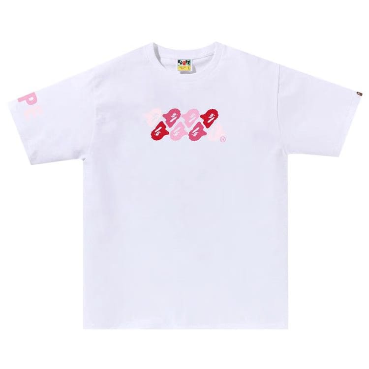 BAPE ABC Camo T-Shirt White/Pink