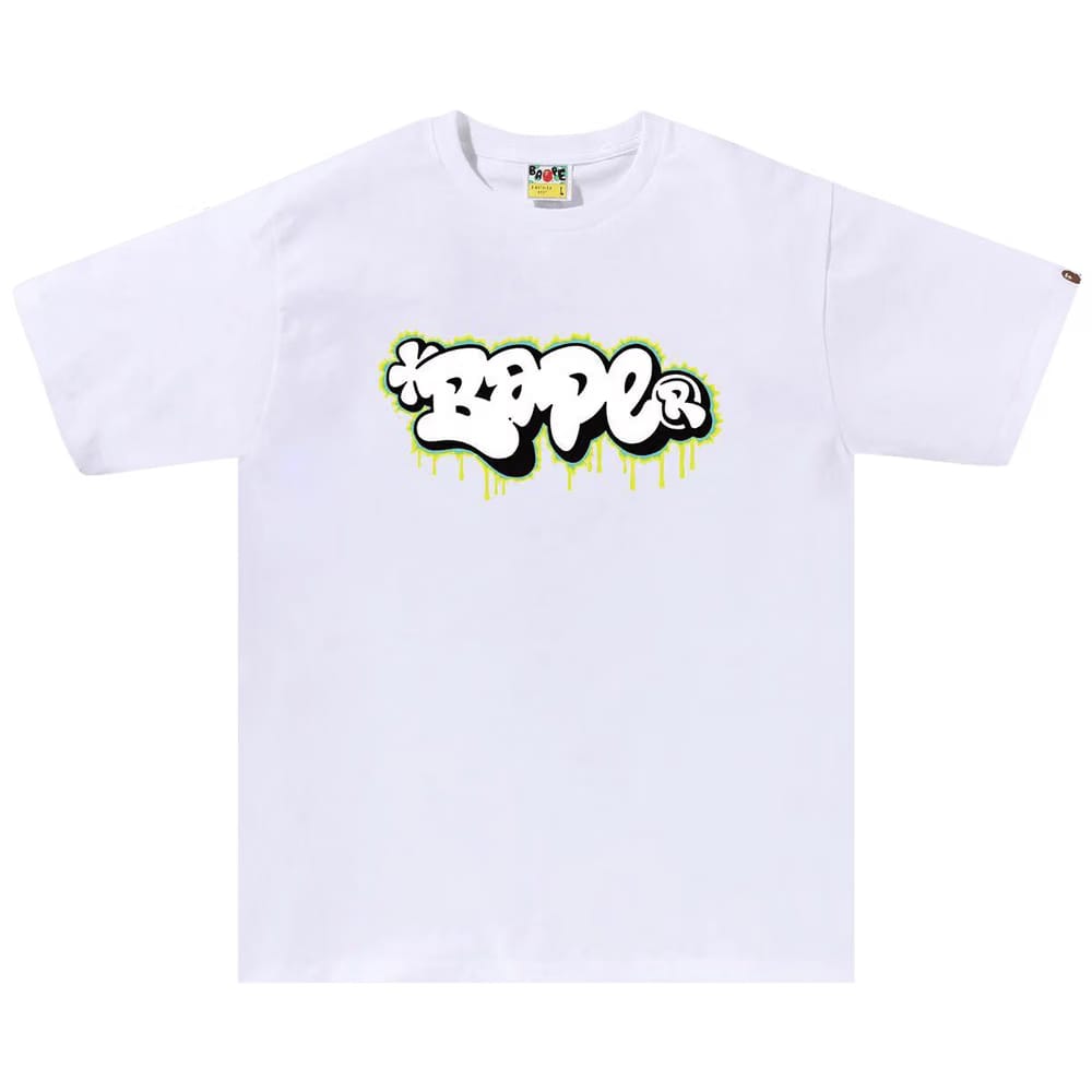 BAPE Graffiti Logo T-Shirt White