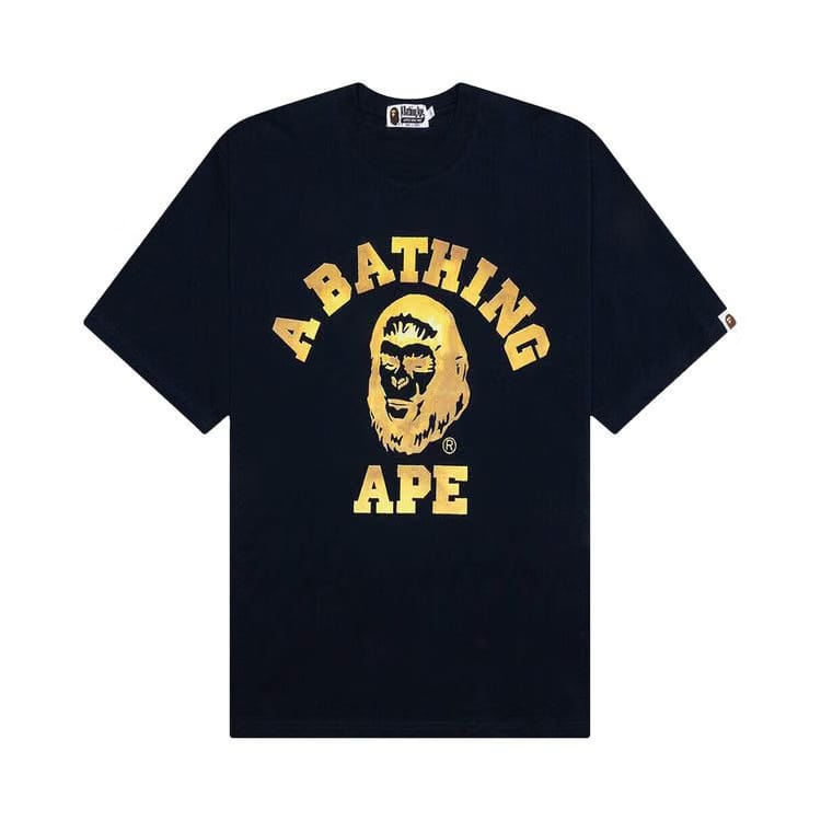 BAPE College Graphic T-Shirt Navy
