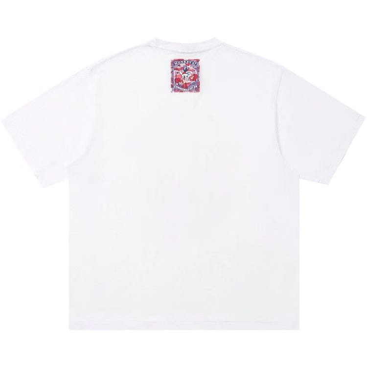 BAPE x Monkey 47 Ape Head T-Shirt White/Pink