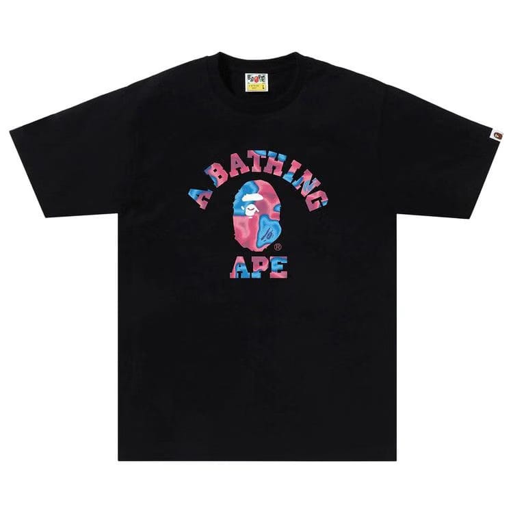 BAPE Liquid Camo College T-Shirt Black/Pink