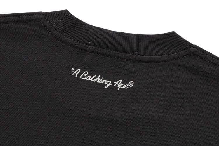 BAPE Garment Dye Shark Relaxed Fit T-Shirt Black