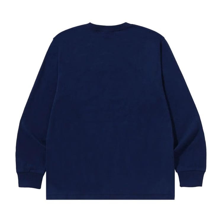 BAPE College Long-Sleeve T-Shirt Navy