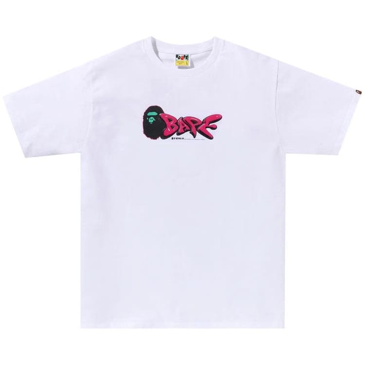BAPE 3D Art Bape Logo T-Shirt White