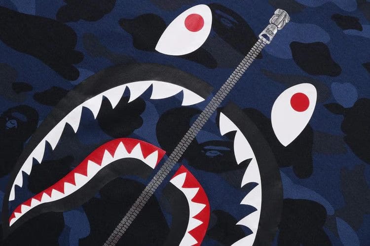 BAPE Color Camo Shark T-Shirt Navy
