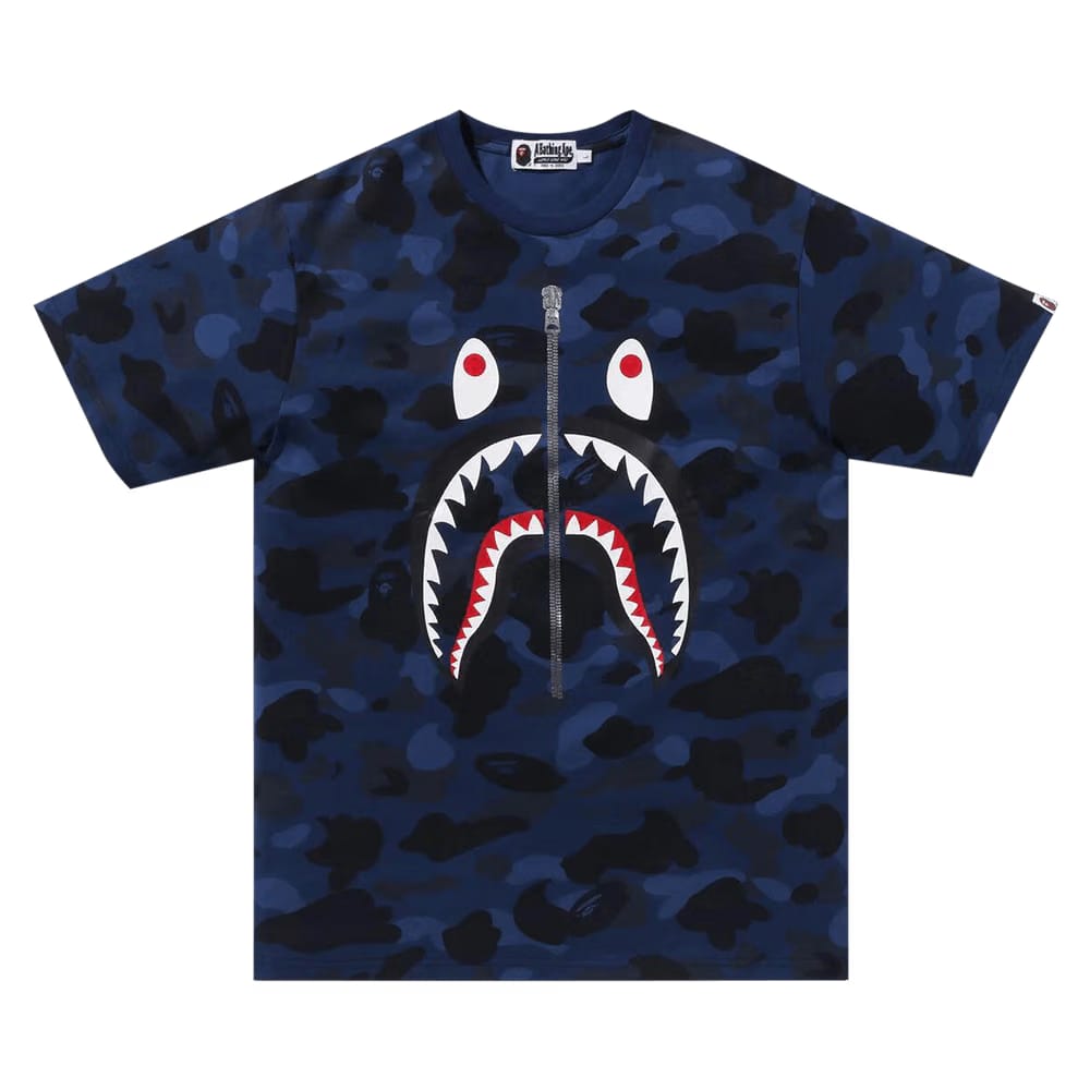 BAPE Color Camo Shark T-Shirt Navy