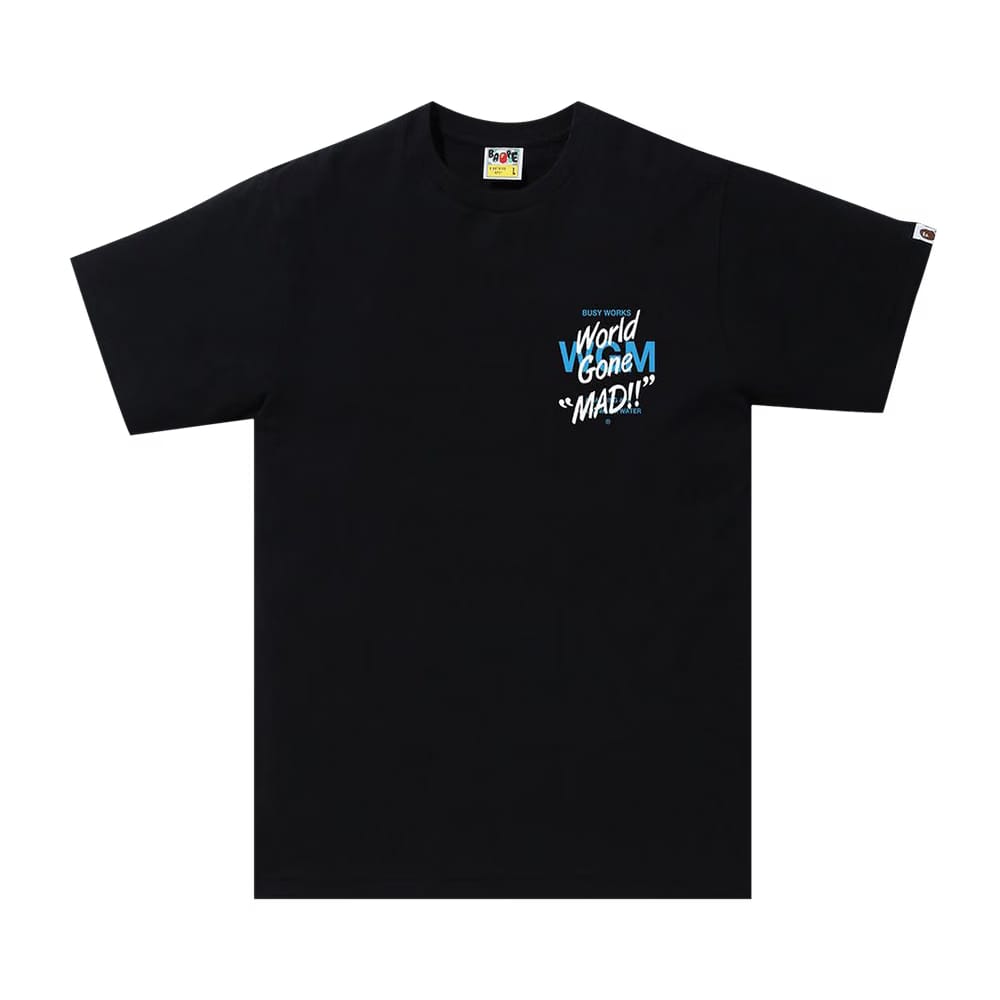 BAPE ABC Camo WGM Ape Head T-Shirt Black/Blue
