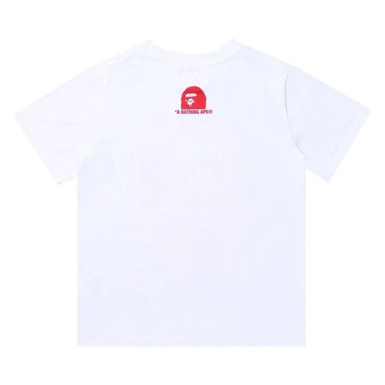 BAPE Check Gift Ape Head T-Shirt White