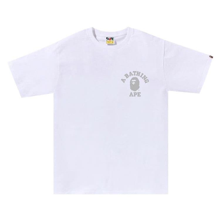 BAPE Honeycomb Camo College ATS T-Shirt White/Grey