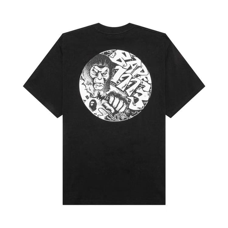 BAPE College Graphic T-Shirt Black
