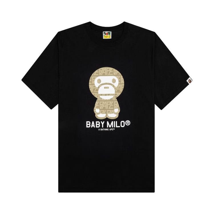 BAPE Logo Monogram Baby Milo T-Shirt Black/Beige