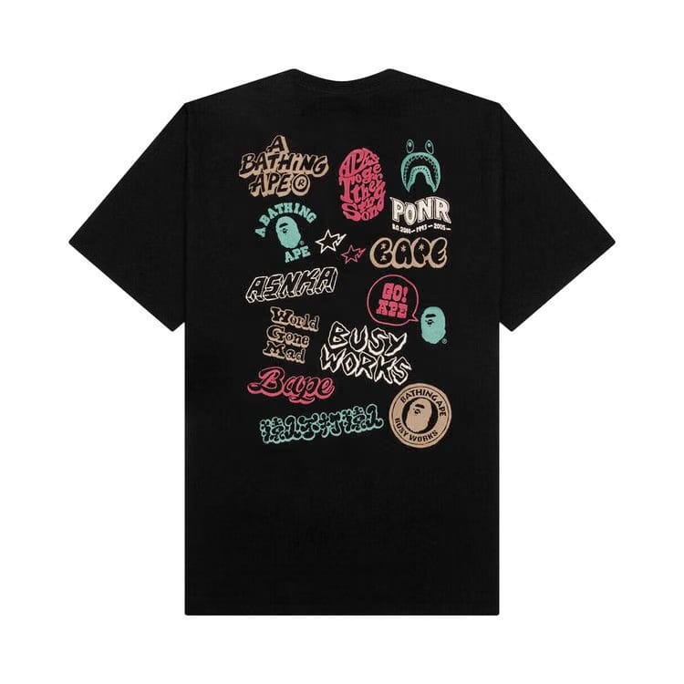 BAPE Colors Graffiti T-Shirt Black