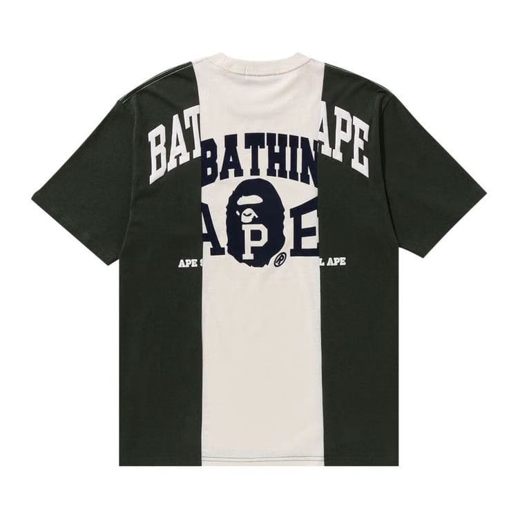 BAPE Badges Color Blocking T-Shirt Ivory