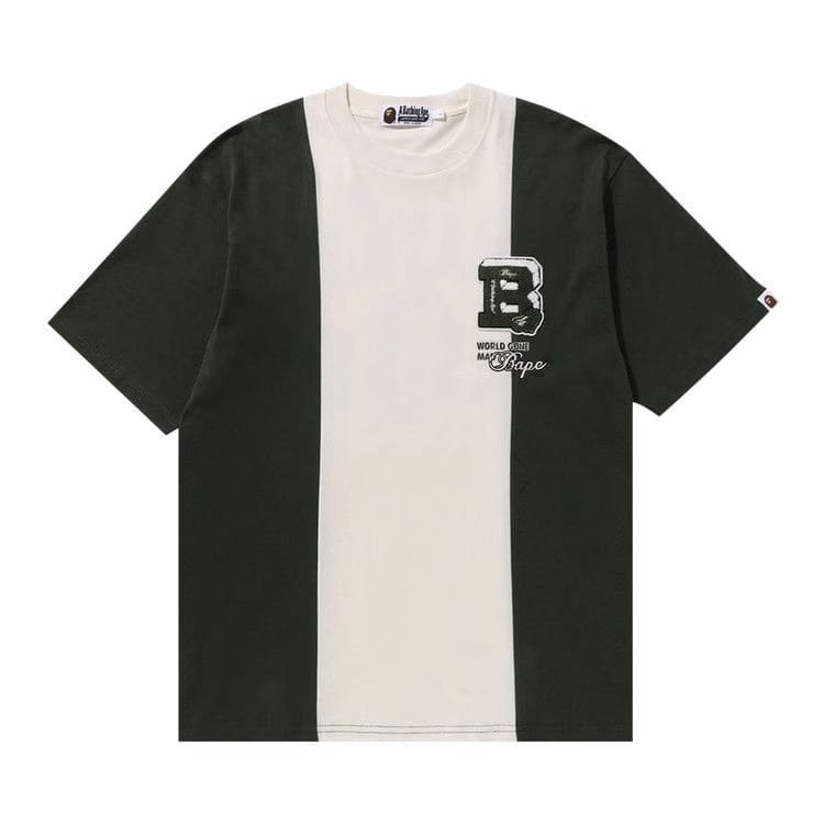 BAPE Badges Color Blocking T-Shirt Ivory