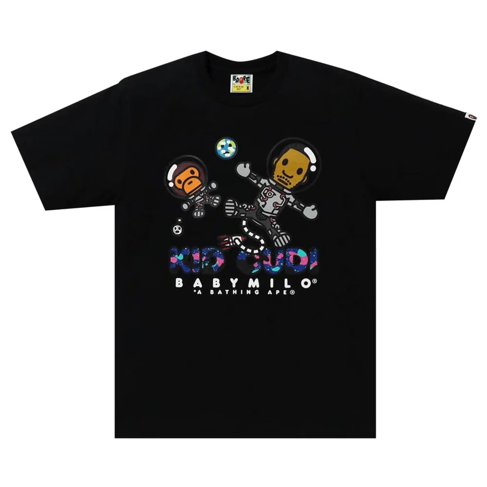 BAPE x Kid Cudi Baby Milo Moon Man T-Shirt Black