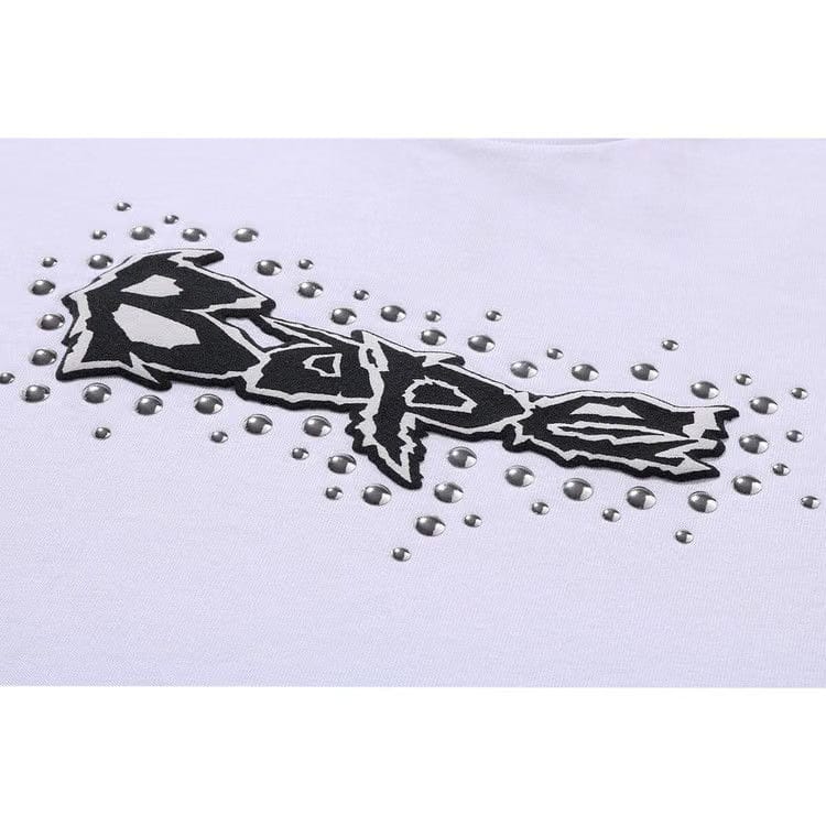 BAPE Studs Logo Relaxed Fit T-Shirt White