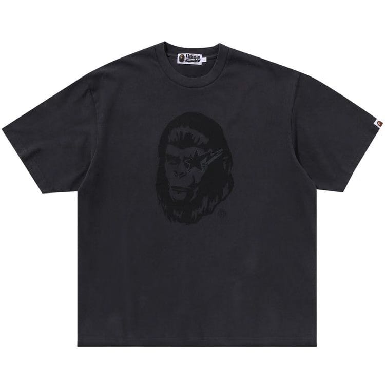 BAPE Garment Dyed Relaxed Fit T-Shirt Black