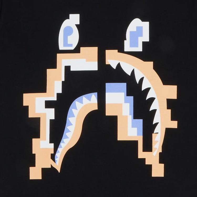 BAPE Digital Shark T-Shirt Black