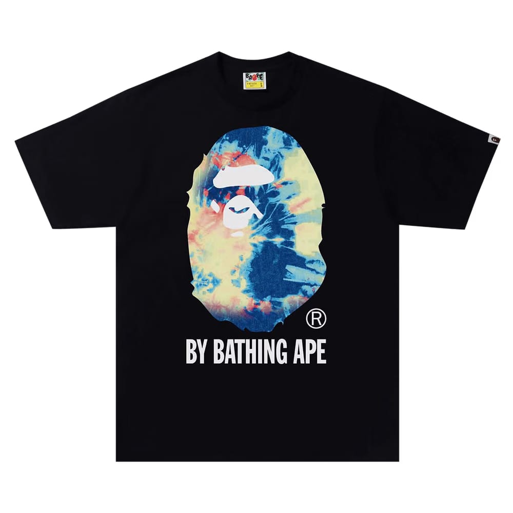 BAPE Tie Dye By Bathing Ape T-Shirt Black/Multicolor