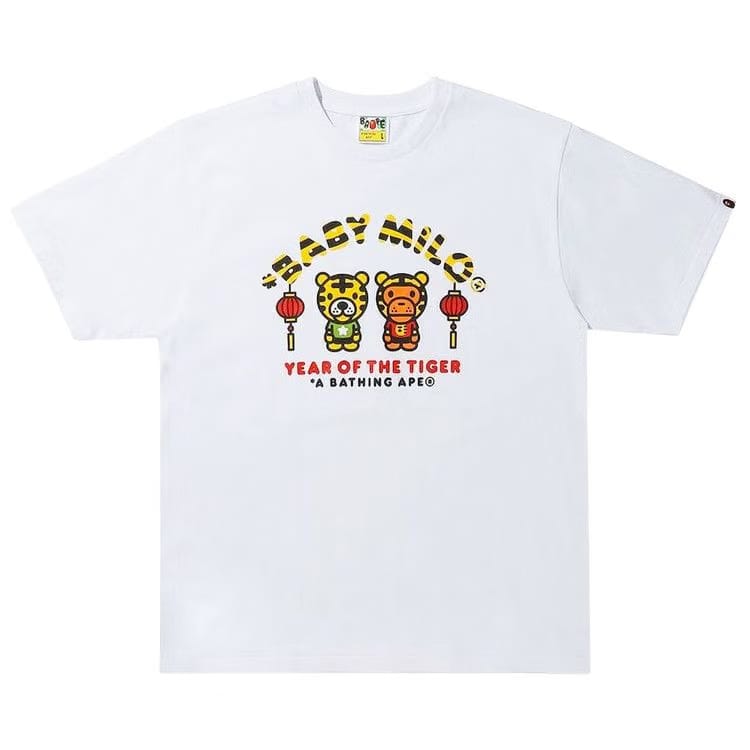 BAPE Year Of The Tiger Baby Milo T-Shirt White