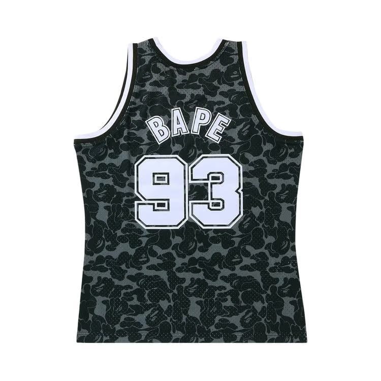 BAPE x Mitchell & Ness New Jersey Nets Jersey Black