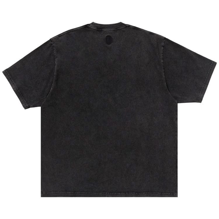 BAPE Garment Dye Bathing Ape Logo Relaxed Fit T-Shirt Charcoal