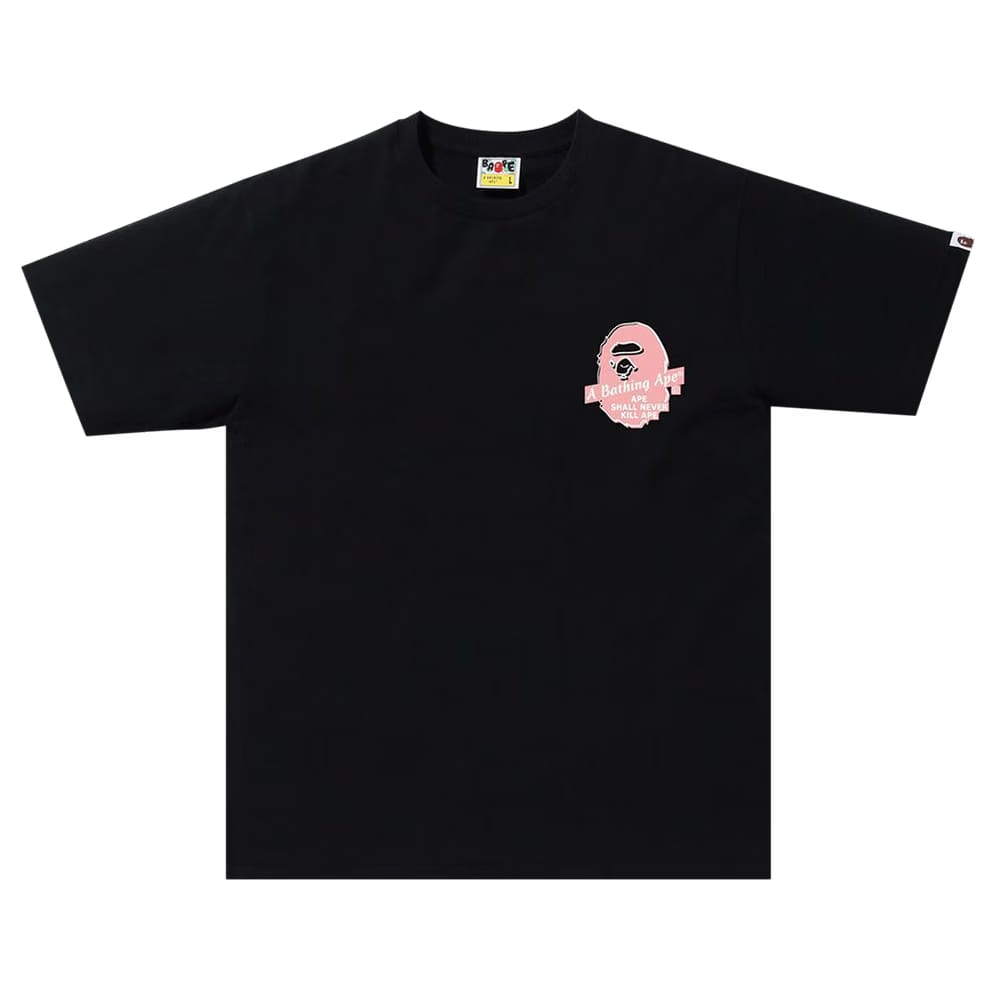 BAPE Circle T-Shirt Black/Pink