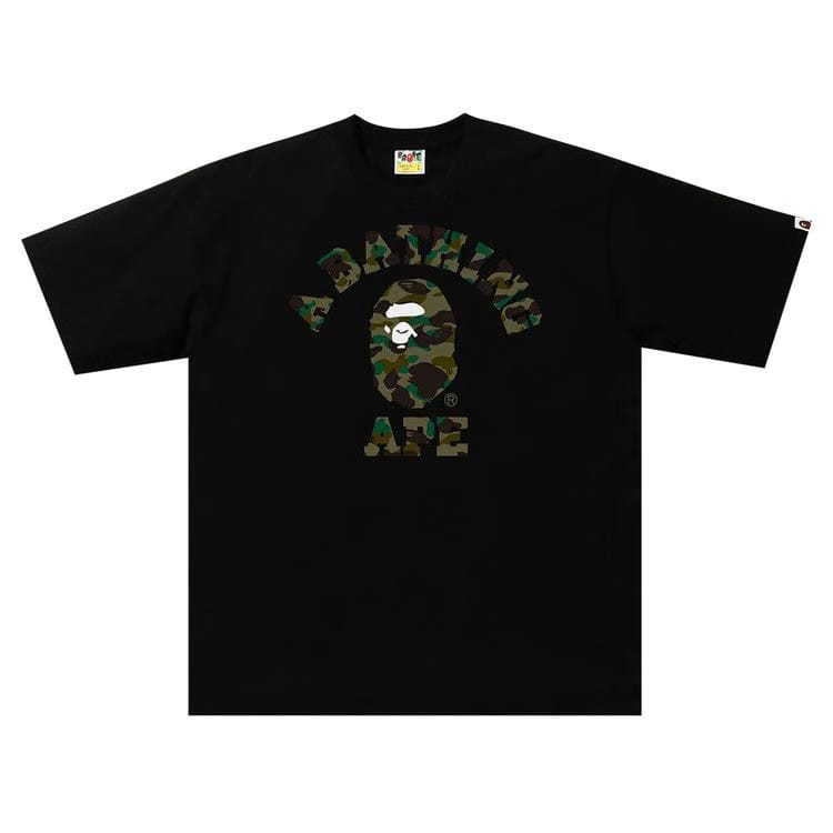 BAPE 1st Camo College Relaxed T-Shirt Black/Green
