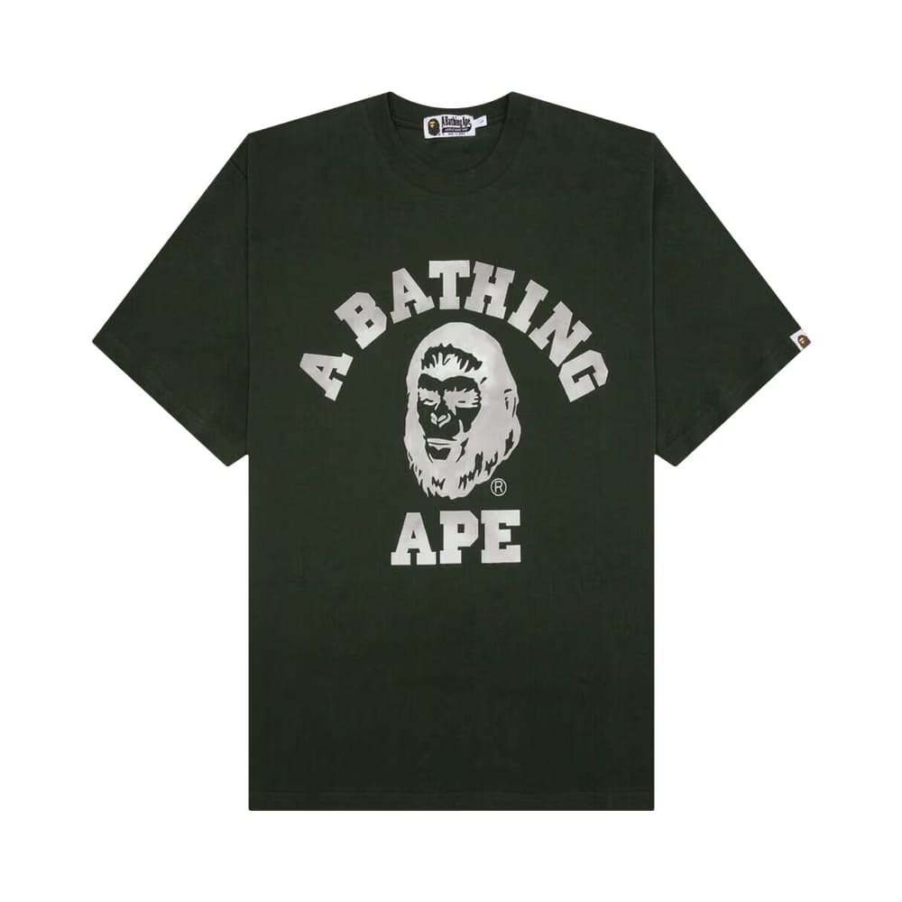 BAPE College Graphic T-Shirt Green
