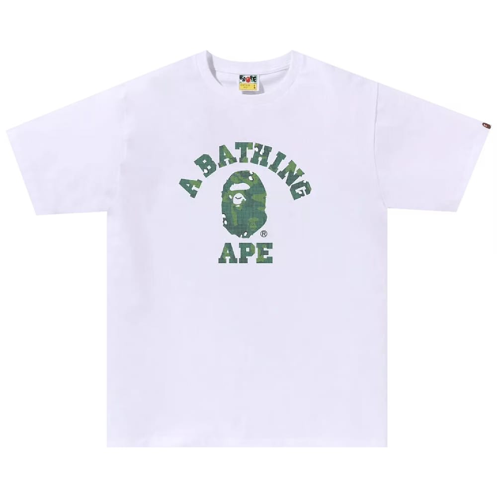 BAPE Bitmap College T-Shirt White