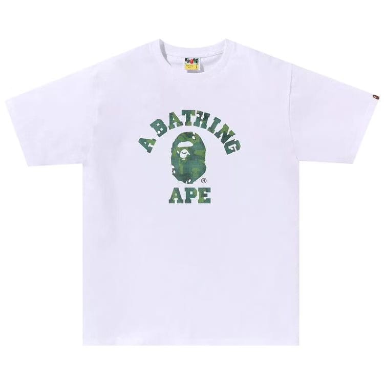 BAPE Bitmap College T-Shirt White