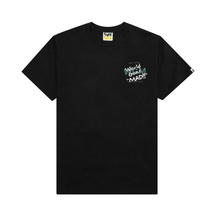BAPE Woodland Camo WGM Ape Head T-Shirt Black