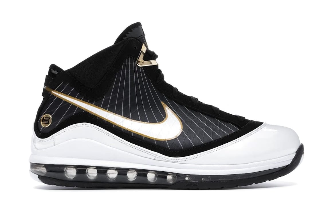 Nike Lebron 7 BlackWhiteMetallic Gold