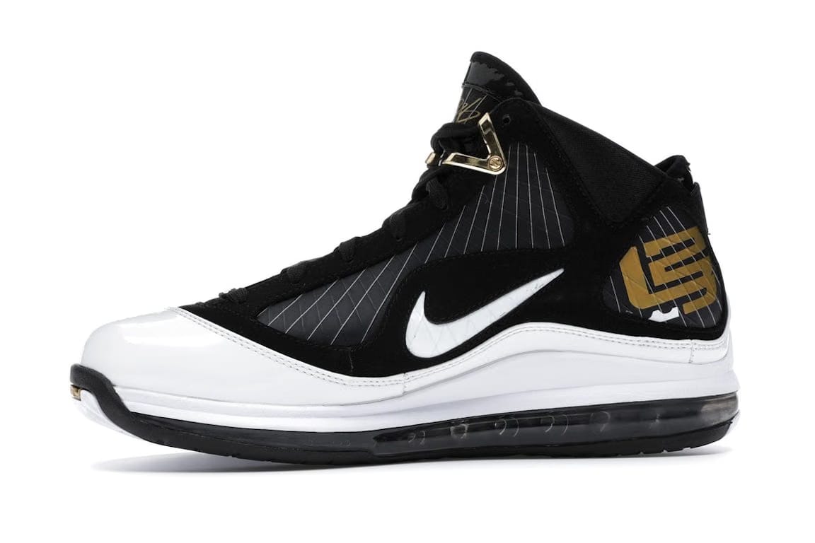 Nike Lebron 7 BlackWhiteMetallic Gold