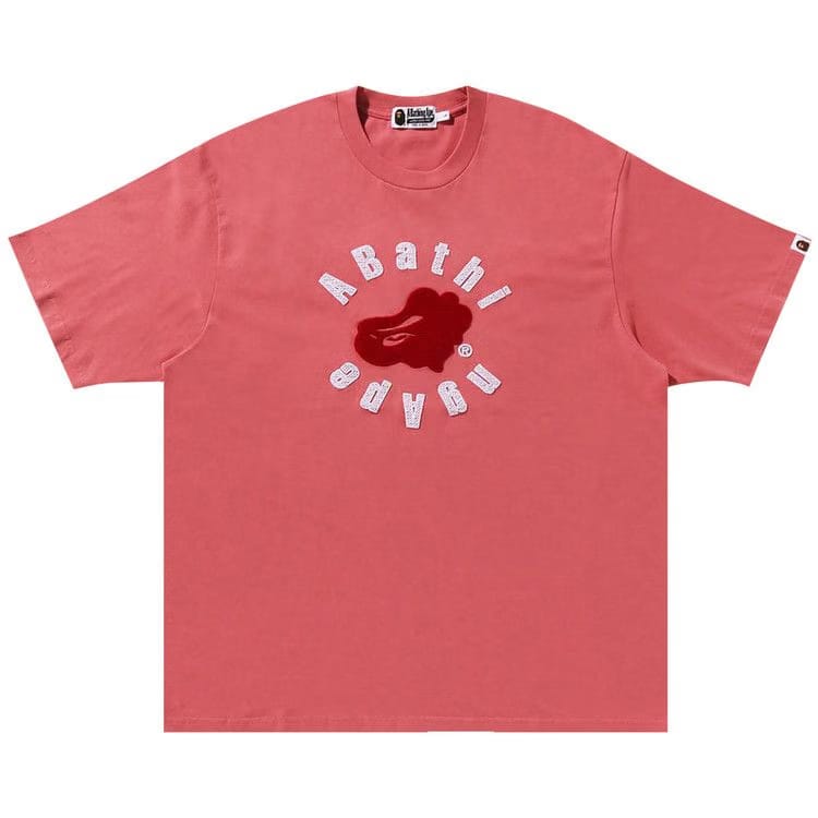 BAPE Circular Ape Head Relaxed Fit T-Shirt Pink
