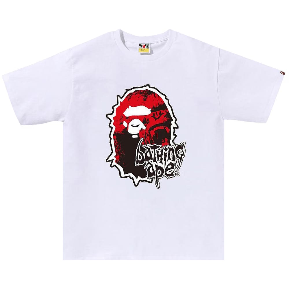 BAPE Mad Ape Head T-Shirt White