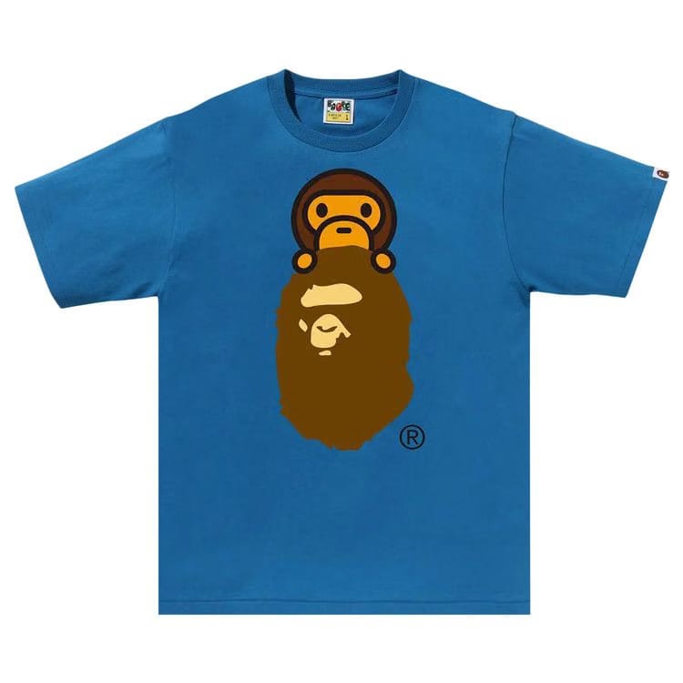 BAPE Milo On Ape Head T-Shirt Blue