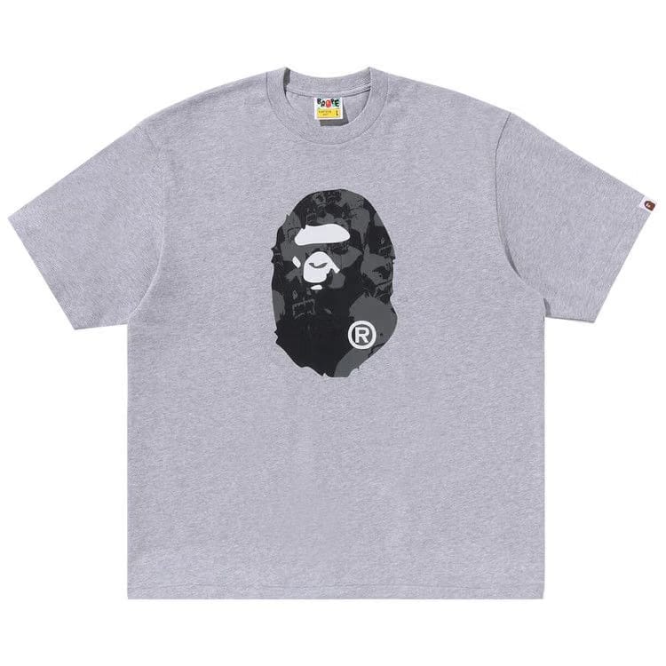 BAPE Shark Seijin Ape Head Relaxed Fit T-Shirt Grey