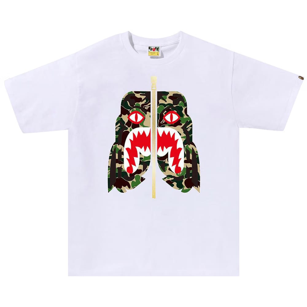 BAPE ABC Camo Tiger T-Shirt White
