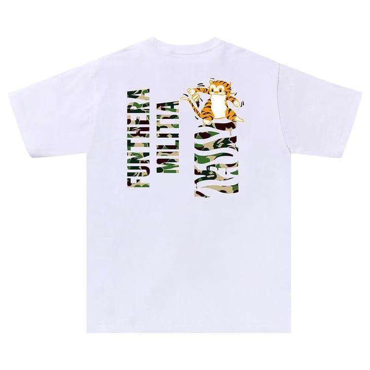 BAPE ABC Camo Tiger T-Shirt White