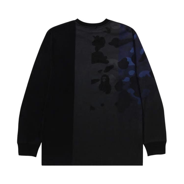 BAPE Patch Work Print Long-Sleeve T-Shirt Black