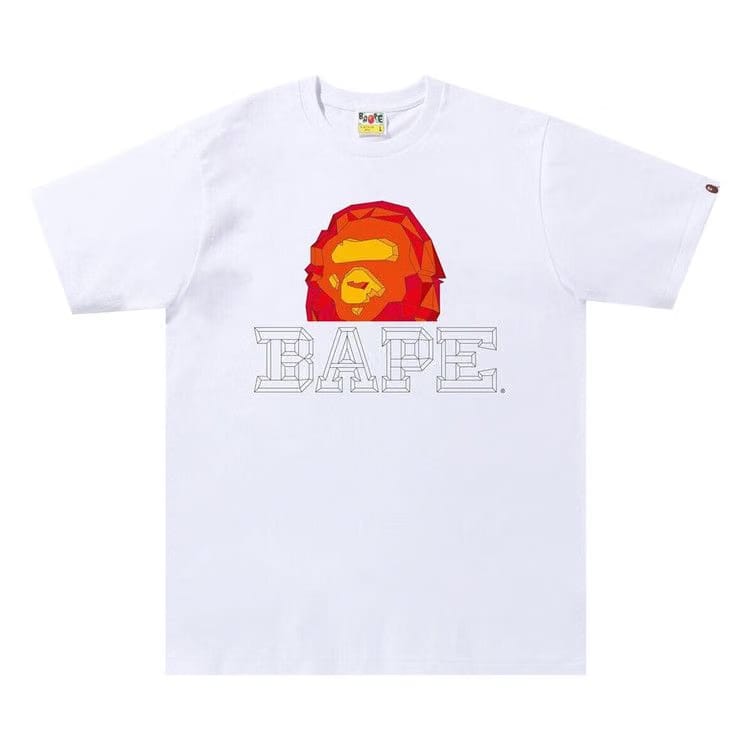 BAPE Polygon Ape Head T-Shirt White