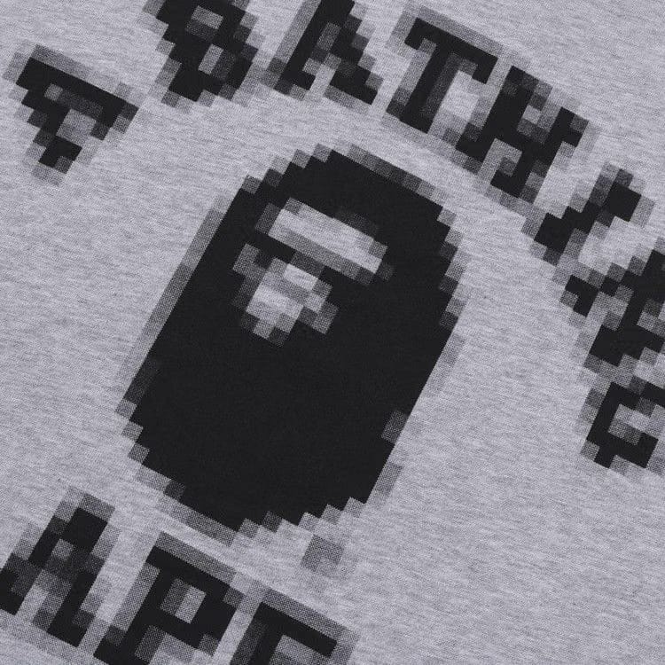 BAPE College Relaxed Fit Long-Sleeve T-Shirt Grey